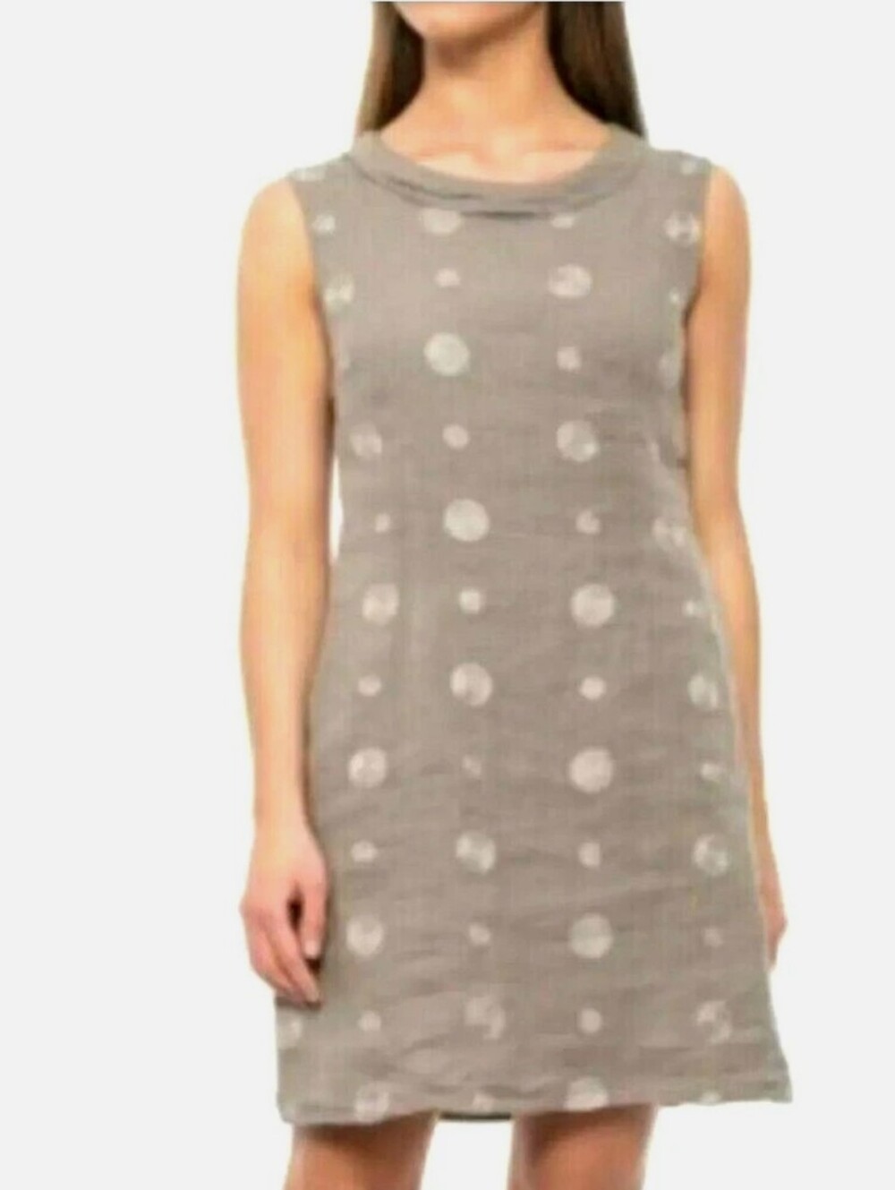 Lina Tomei Sleeveless Linen Dress.